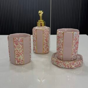 Strass bathroom set